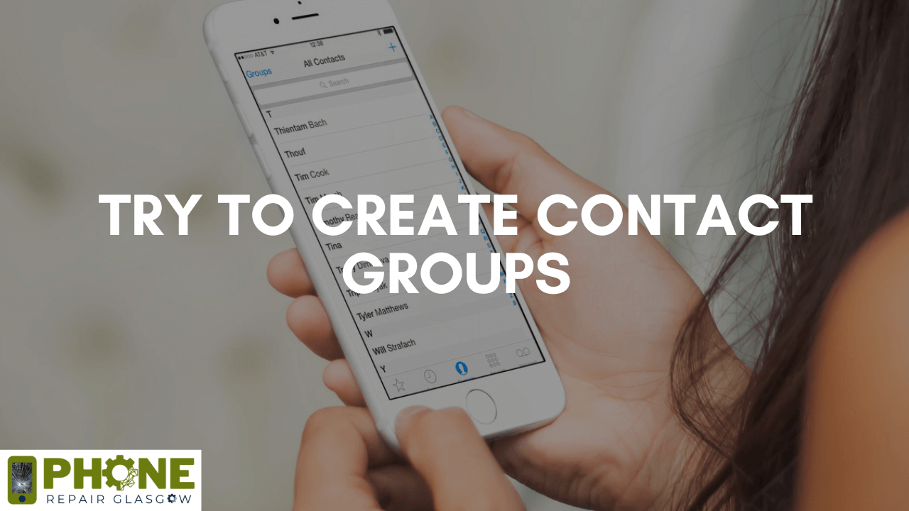 Try to Create Contact Groups