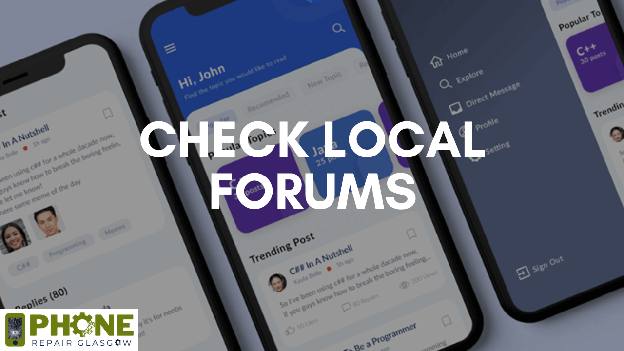 Check Local Forums